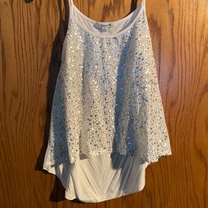 Tank top with sparkle detail